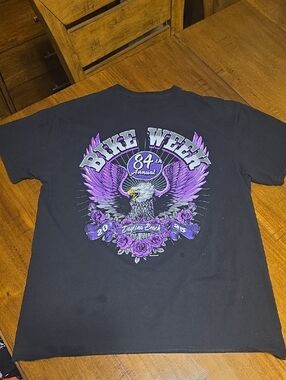 84th Annual Bike Week Graphic Tee - Black and Purple